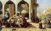 unknow artist, Arab or Arabic people and life. Orientalism oil paintings 135